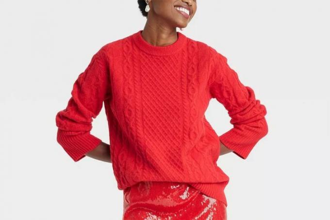 Target A New Day, maglione pullover a tunica girocollo da donna 